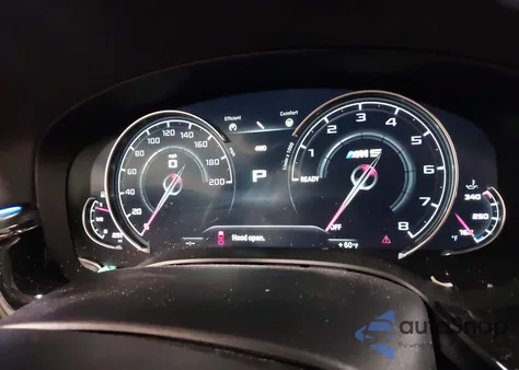 2018 BMW M5 z USA, uszkodzony, nr VIN WBSJF0C5XJB283452